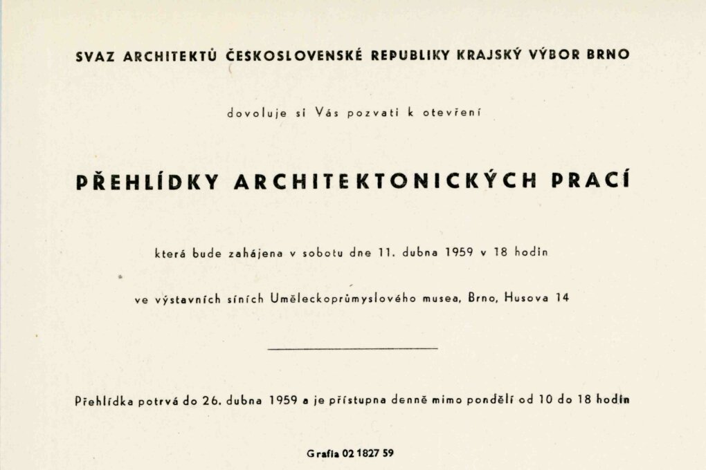 Veletržní výstaviště – Brno 1959